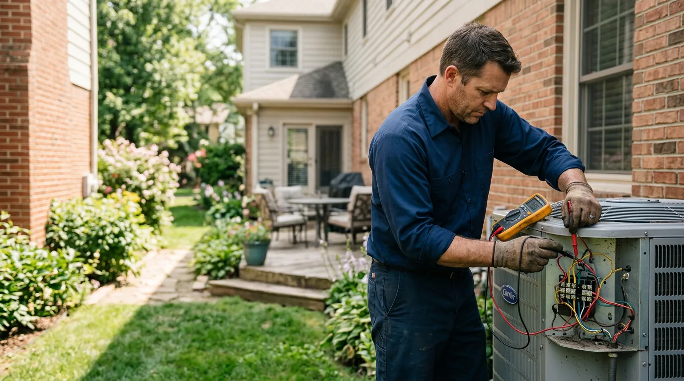 HVAC technician working near Danvers, MA